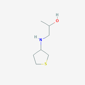 molecular formula C7H15NOS B13304424 1-[(Thiolan-3-yl)amino]propan-2-ol 