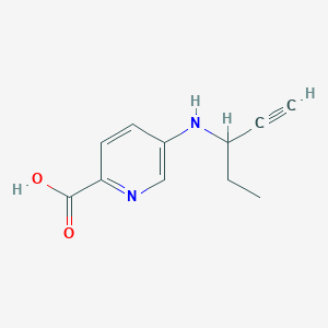 5-[(Pent-1-yn-3-yl)amino]pyridine-2-carboxylic acid