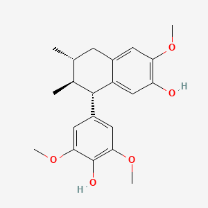 molecular formula C21H26O5 B13304454 Kadsuralignan C 