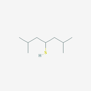 molecular formula C9H20S B13304473 2,6-Dimethylheptane-4-thiol 