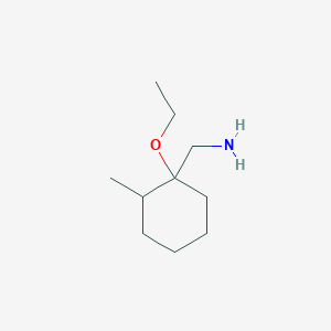 molecular formula C10H21NO B13304514 (1-Ethoxy-2-methylcyclohexyl)methanamine 