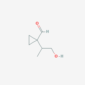 1-(1-Hydroxypropan-2-yl)cyclopropane-1-carbaldehyde