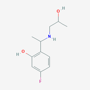 5-Fluoro-2-{1-[(2-hydroxypropyl)amino]ethyl}phenol