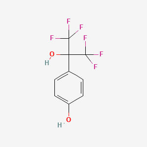 molecular formula C9H6F6O2 B1330457 4-(1,1,1,3,3,3-六氟-2-羟基丙基)苯酚 CAS No. 836-79-3
