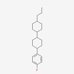 molecular formula C21H31F B1330459 1-氟-4-[4-(4-丙基环己基)环己基]苯 CAS No. 82832-27-7