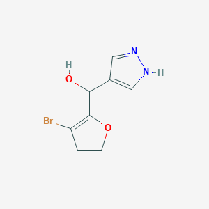 (3-Bromofuran-2-yl)(1H-pyrazol-4-yl)methanol