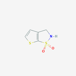 molecular formula C5H5NO2S2 B13304618 2H,3H-1Lambda6-thieno[3,2-d][1,2]thiazole-1,1-dione 