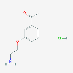 1-[3-(2-Aminoethoxy)phenyl]ethan-1-one hydrochloride