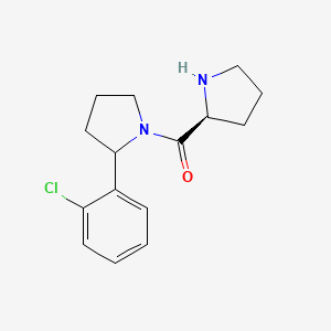 2-(2-Chlorophenyl)-1-[(2S)-pyrrolidine-2-carbonyl]pyrrolidine