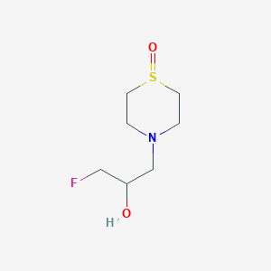 4-(3-Fluoro-2-hydroxypropyl)-1lambda4-thiomorpholin-1-one