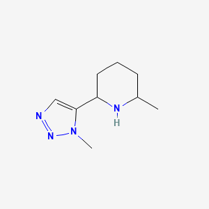 2-Methyl-6-(1-methyl-1H-1,2,3-triazol-5-yl)piperidine