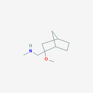 molecular formula C10H19NO B13304765 ({2-Methoxybicyclo[2.2.1]heptan-2-yl}methyl)(methyl)amine 