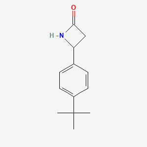 molecular formula C13H17NO B13304766 4-(4-tert-Butyl-phenyl)-azetidin-2-one 