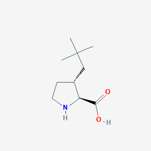 (2S,3S)-3-(2,2-Dimethylpropyl)pyrrolidine-2-carboxylic acid