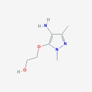 2-[(4-Amino-1,3-dimethyl-1H-pyrazol-5-YL)oxy]ethan-1-OL