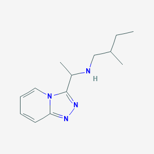 (2-Methylbutyl)(1-{[1,2,4]triazolo[4,3-a]pyridin-3-yl}ethyl)amine