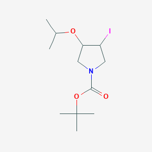 tert-Butyl 3-iodo-4-(propan-2-yloxy)pyrrolidine-1-carboxylate