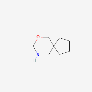 molecular formula C9H17NO B13304818 8-Methyl-7-oxa-9-azaspiro[4.5]decane 