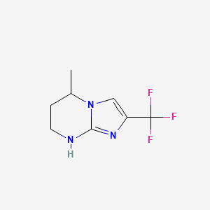 5-Methyl-2-(trifluoromethyl)-5H,6H,7H,8H-imidazo[1,2-a]pyrimidine