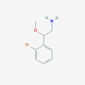 molecular formula C9H12BrNO B13304824 2-(2-Bromophenyl)-2-methoxyethan-1-amine 