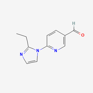 6-(2-Ethyl-1H-imidazol-1-YL)pyridine-3-carbaldehyde