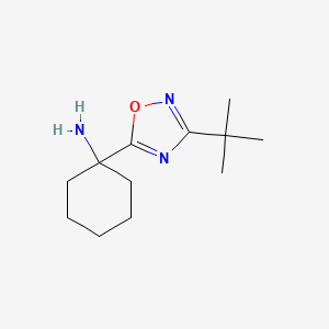 1-(3-(Tert-butyl)-1,2,4-oxadiazol-5-yl)cyclohexan-1-amine