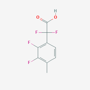 molecular formula C9H6F4O2 B13304883 2-(2,3-Difluoro-4-methylphenyl)-2,2-difluoroacetic acid 