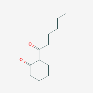 2-Hexanoylcyclohexan-1-one