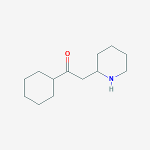 1-Cyclohexyl-2-(piperidin-2-YL)ethan-1-one