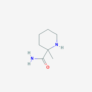 molecular formula C7H14N2O B13304922 2-Methylpiperidine-2-carboxamide 