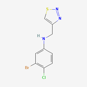 3-Bromo-4-chloro-N-(1,2,3-thiadiazol-4-ylmethyl)aniline