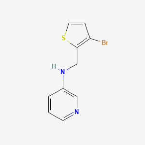 N-[(3-bromothiophen-2-yl)methyl]pyridin-3-amine