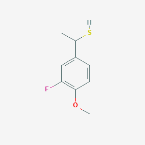 1-(3-Fluoro-4-methoxyphenyl)ethane-1-thiol