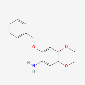 7-(Benzyloxy)-2,3-dihydro-1,4-benzodioxin-6-amine