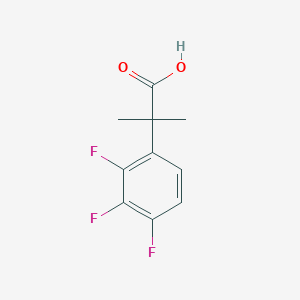 molecular formula C10H9F3O2 B13305009 2-Methyl-2-(2,3,4-trifluorophenyl)propanoic acid 