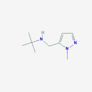 molecular formula C9H17N3 B13305026 tert-butyl[(1-methyl-1H-pyrazol-5-yl)methyl]amine 