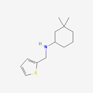 3,3-dimethyl-N-(thiophen-2-ylmethyl)cyclohexan-1-amine