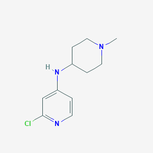 molecular formula C11H16ClN3 B13305123 2-chloro-N-(1-methylpiperidin-4-yl)pyridin-4-amine 