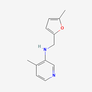 4-methyl-N-[(5-methylfuran-2-yl)methyl]pyridin-3-amine