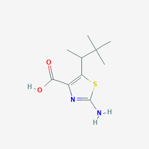 2-Amino-5-(3,3-dimethylbutan-2-yl)-1,3-thiazole-4-carboxylic acid