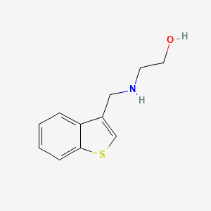 2-[(1-Benzothiophen-3-ylmethyl)amino]ethan-1-ol