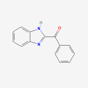 molecular formula C14H10N2O B1330517 1H-benzimidazol-2-yl(phenyl)methanone CAS No. 955-41-9