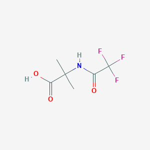 molecular formula C6H8F3NO3 B1330518 2-甲基-2-(三氟乙酰胺基)丙酸 CAS No. 2707-93-9