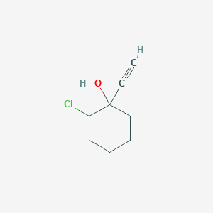 2-Chloro-1-ethynylcyclohexan-1-ol