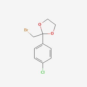 molecular formula C10H10BrClO2 B1330521 2-(溴甲基)-2-(4-氯苯基)-1,3-二氧戊环 CAS No. 3418-24-4