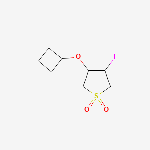 3-Cyclobutoxy-4-iodo-1lambda6-thiolane-1,1-dione