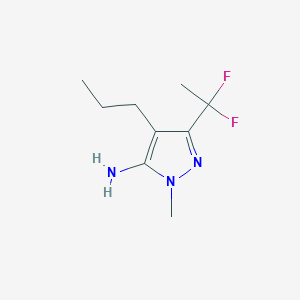 3-(1,1-Difluoroethyl)-1-methyl-4-propyl-1H-pyrazol-5-amine