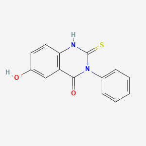 6-Hydroxy-2-mercapto-3-phenyl-3H-quinazolin-4-one