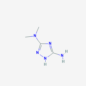 molecular formula C4H9N5 B1330533 1H-1,2,4-三唑-3,5-二胺，N,N-二甲基- CAS No. 51108-33-9