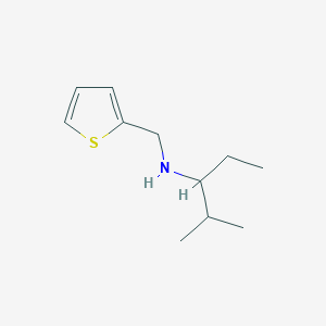 molecular formula C11H19NS B13305368 (2-Methylpentan-3-yl)(thiophen-2-ylmethyl)amine 